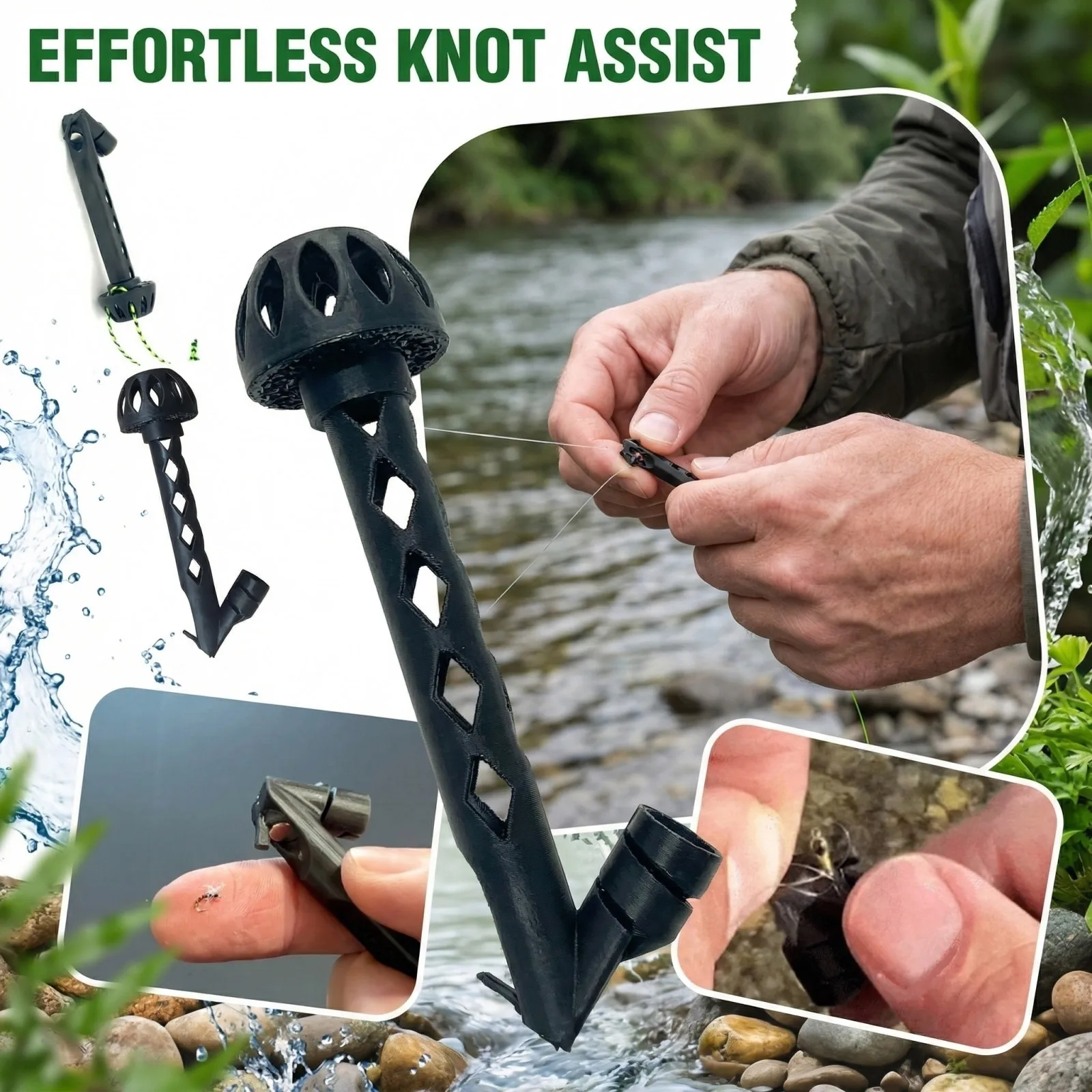 Fishing Line Winder - Magnetic Knot Tying Tool Flying Line