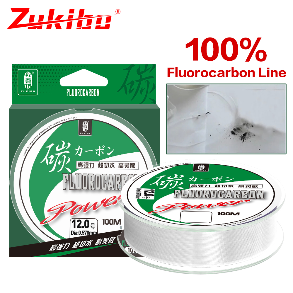 ZUKIBO 50m 100m 100% Fluorocar – обзор и цена Copolymer Line