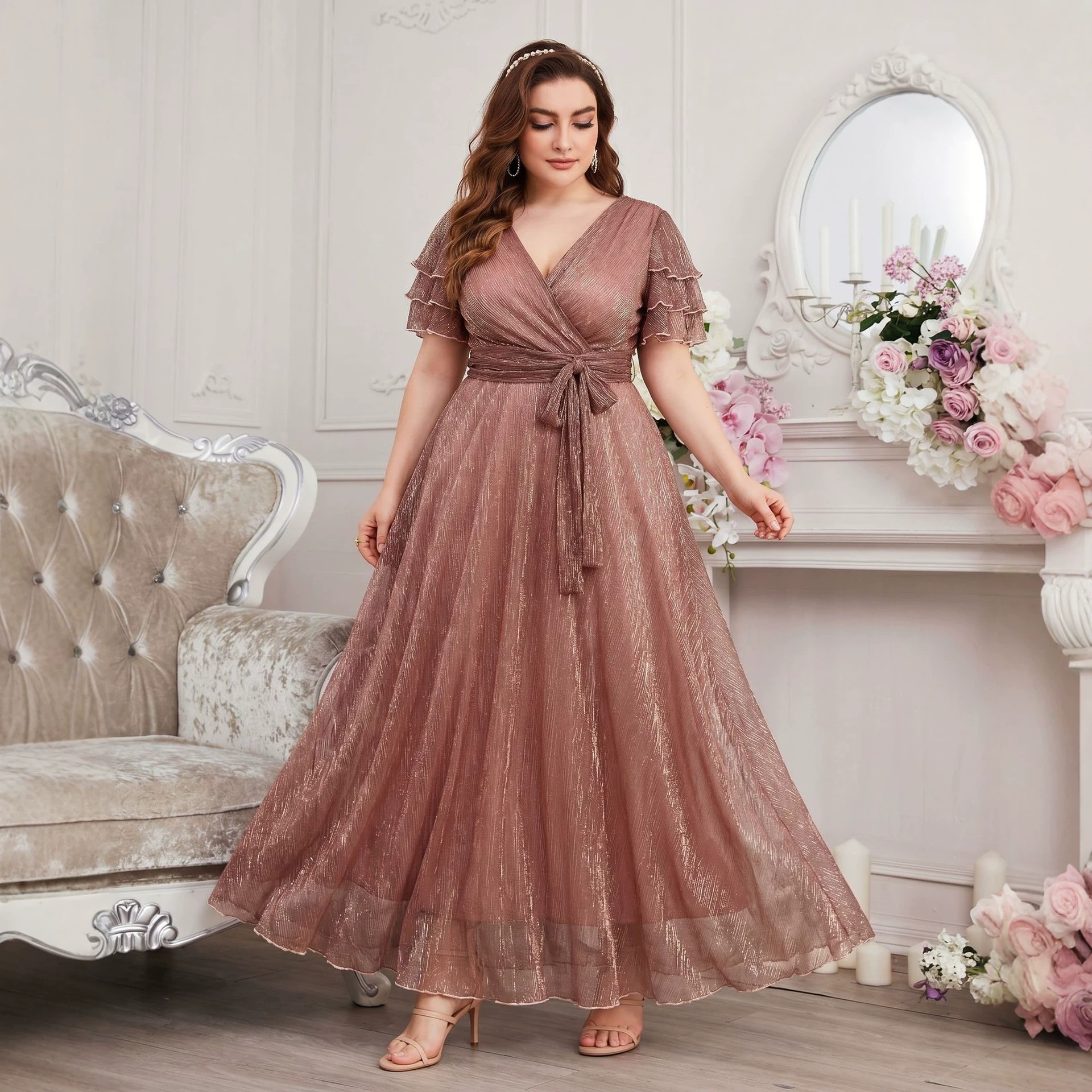 Luxury Curvy Blush Gold Glitte – обзор и цена Fly Line