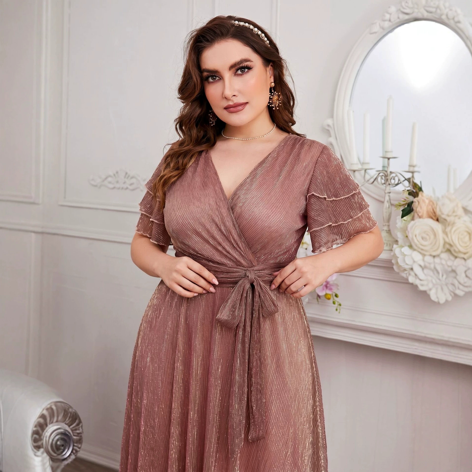 Luxury Curvy Blush Gold Glitte – обзор и цена Fly Line