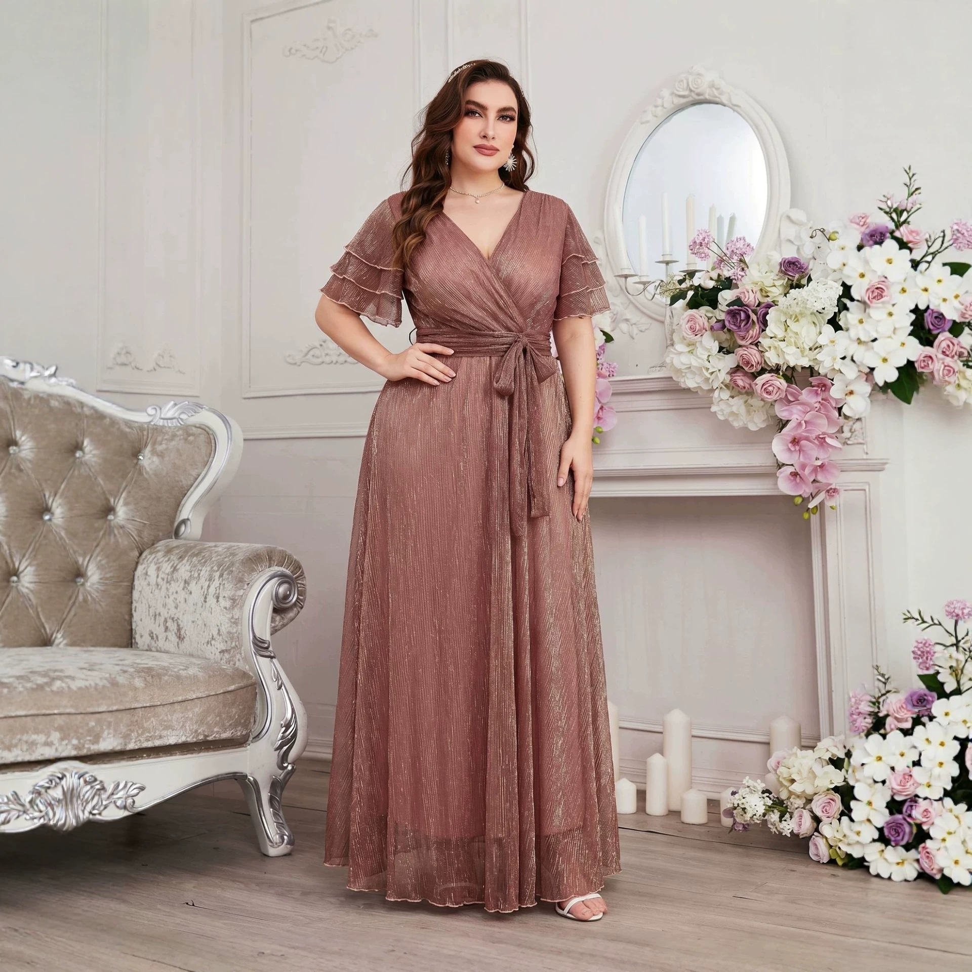 Luxury Curvy Blush Gold Glitte – обзор и цена Fly Line