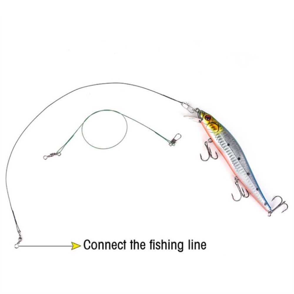 10pcs/lot Anti Bite Steel Fish – обзор и цена Leader Line