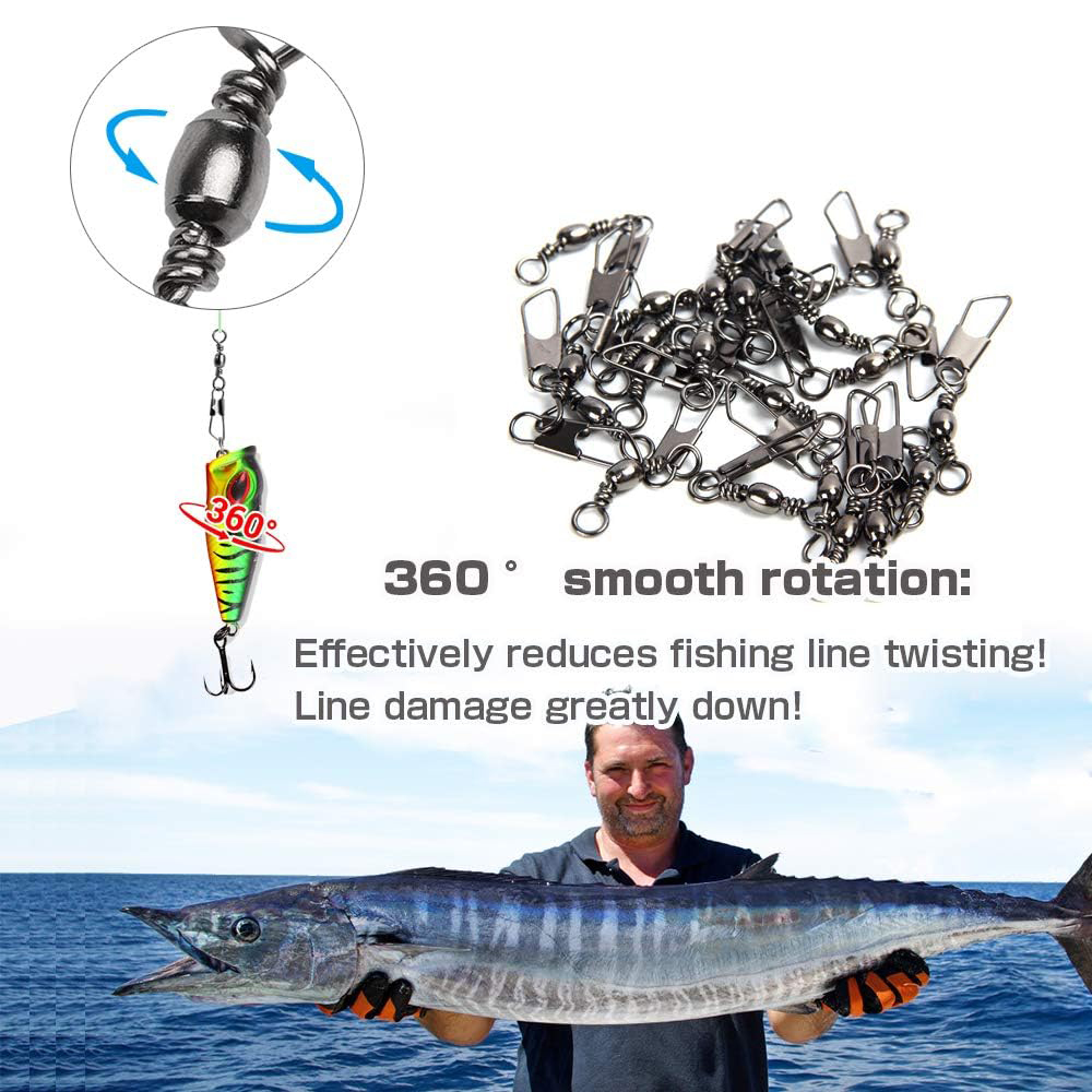 50Pcs Stainless Steel Snap Swi – обзор и цена Freshwater Line