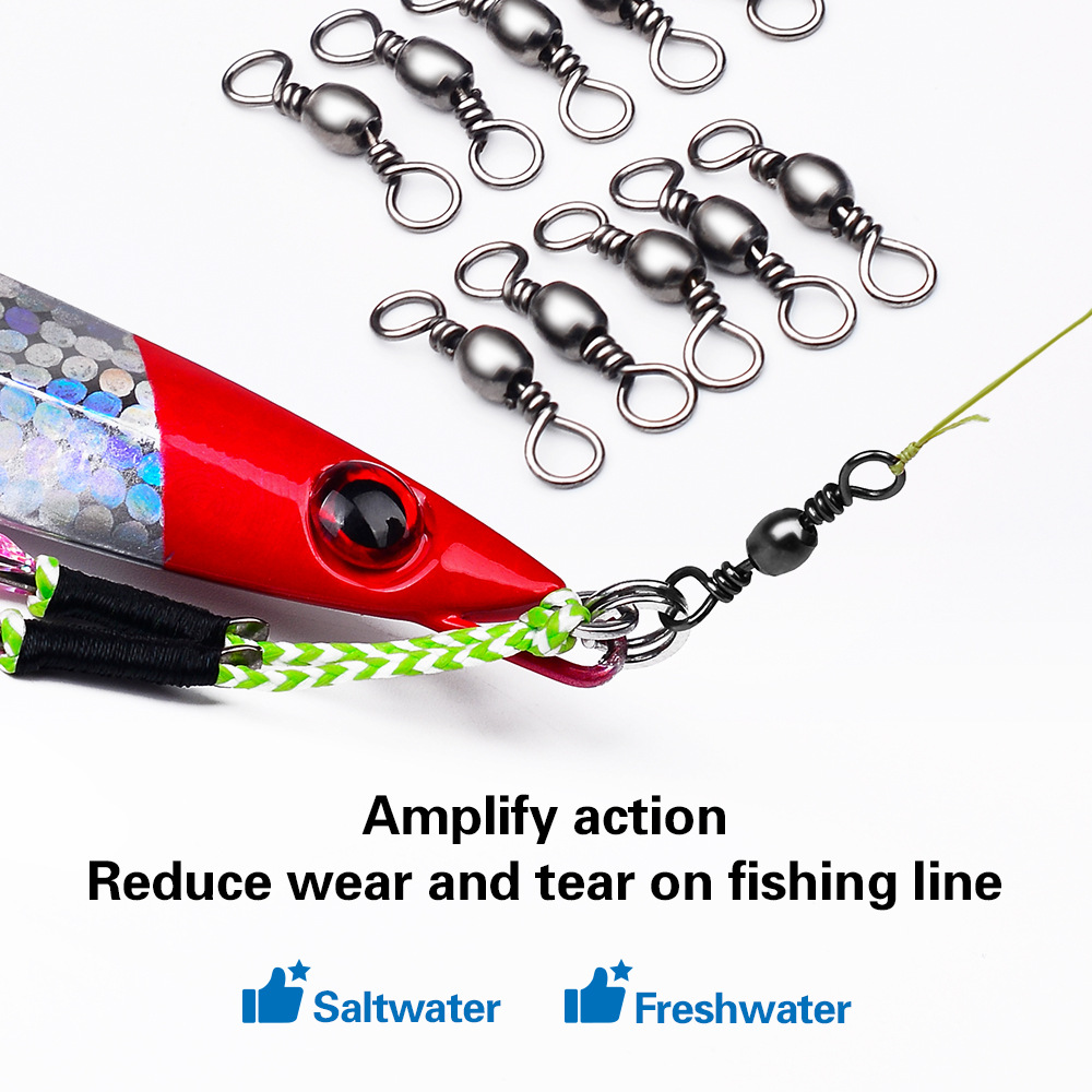 100Pcs Fishing Swivels Connect – обзор и цена Freshwater Line