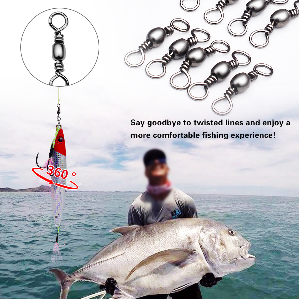 100Pcs Fishing Swivels Connect – обзор и цена Freshwater Line