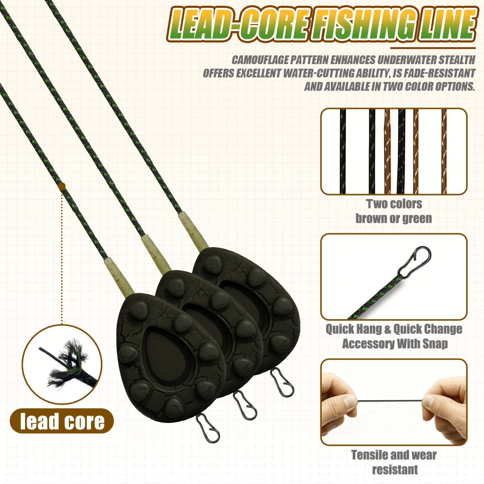 Carp Fishing Leadcore Leaders  – обзор и цена Leader Line