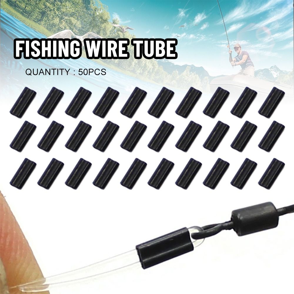 50pcs Carbon tube Fishing Crim – обзор и цена Monofilament Line
