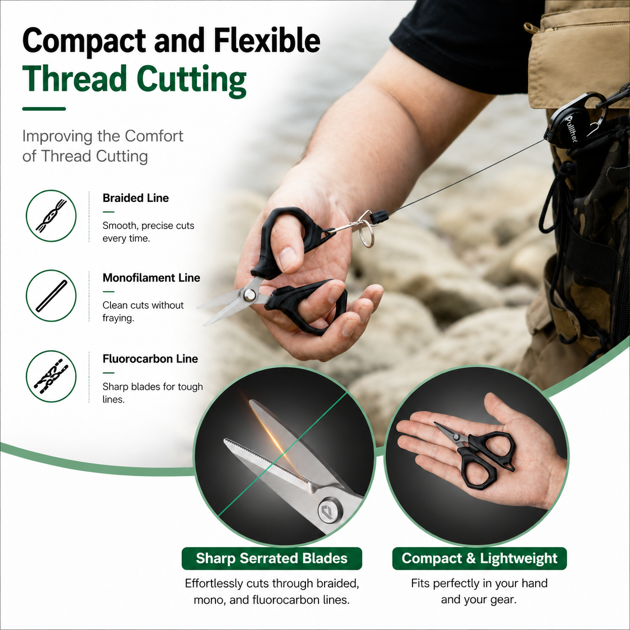 Fishing Scissors Stainless Ste – обзор и цена Fishing Line Cutter