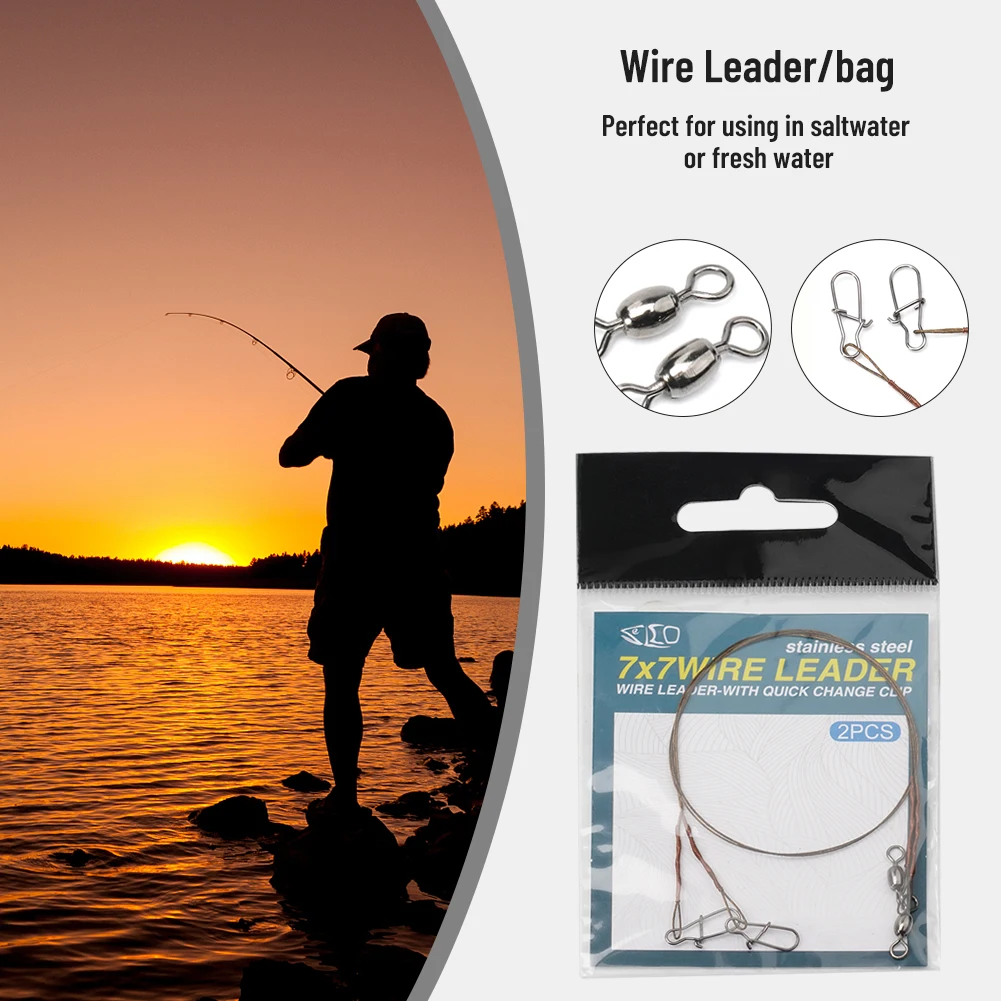 2pcs/Pack Fishing Line Steel W – обзор и цена Leader Line