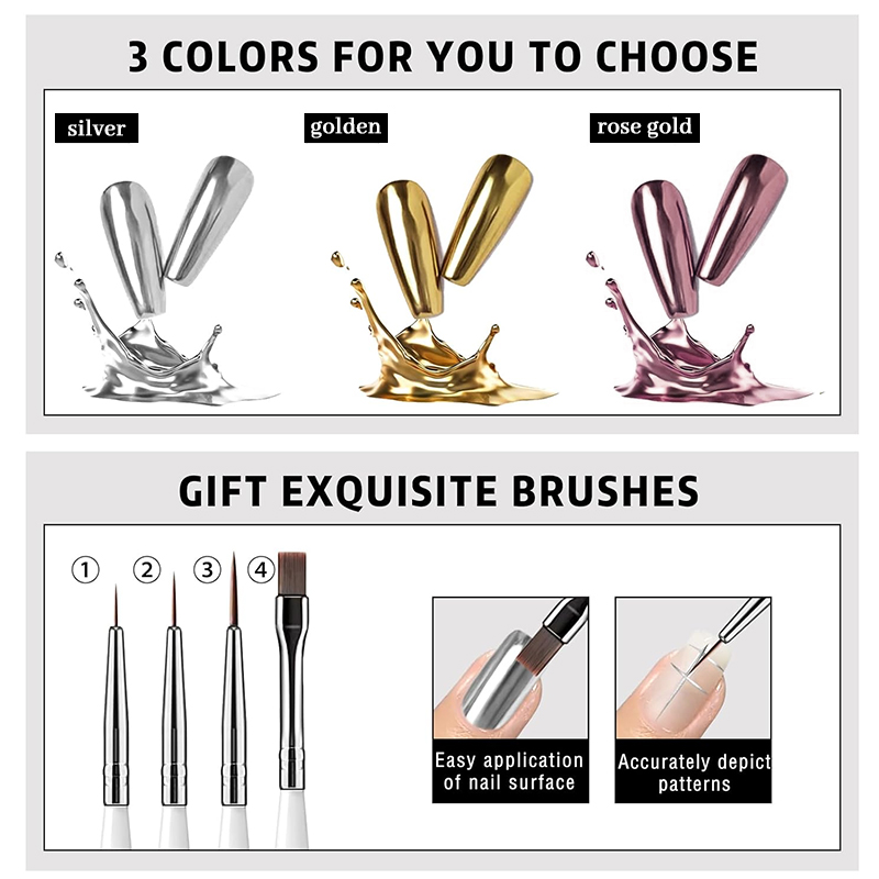 Metallic Painting Gel Chrome G – обзор и цена Copolymer Line