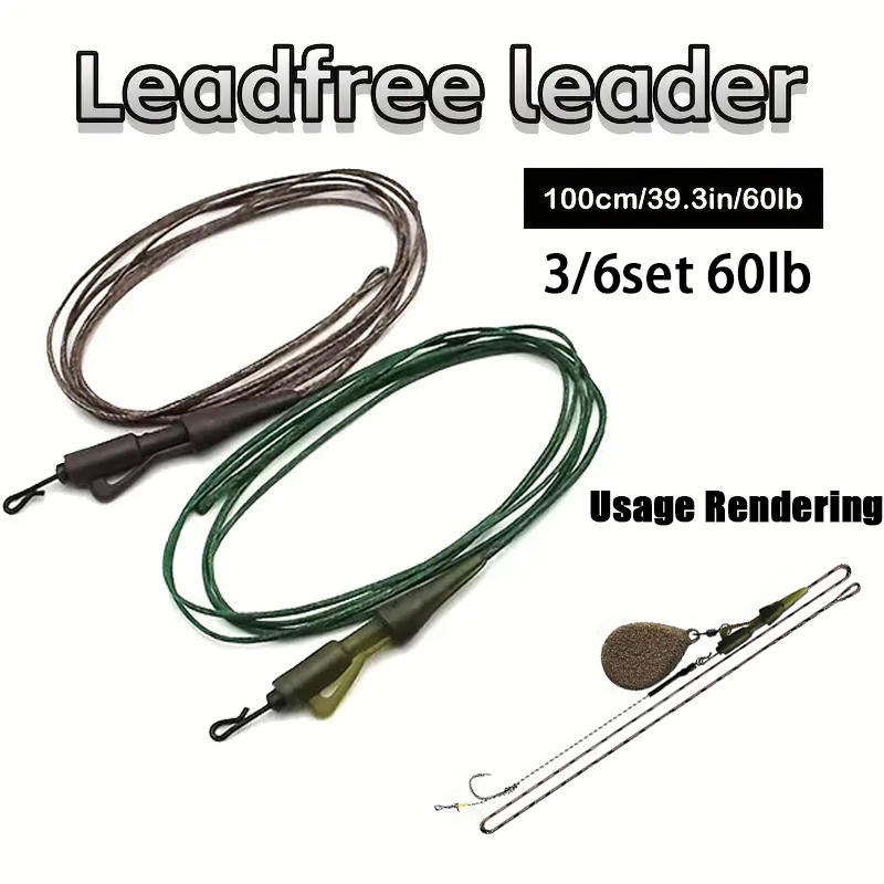 3/6pc CarpCarp Fishing Line Re – обзор и цена Leader Line