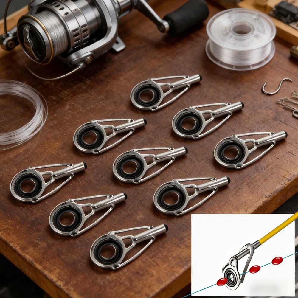 10PCS Metal Fishing Top Rod Gu – обзор и цена Fishing Line Winder