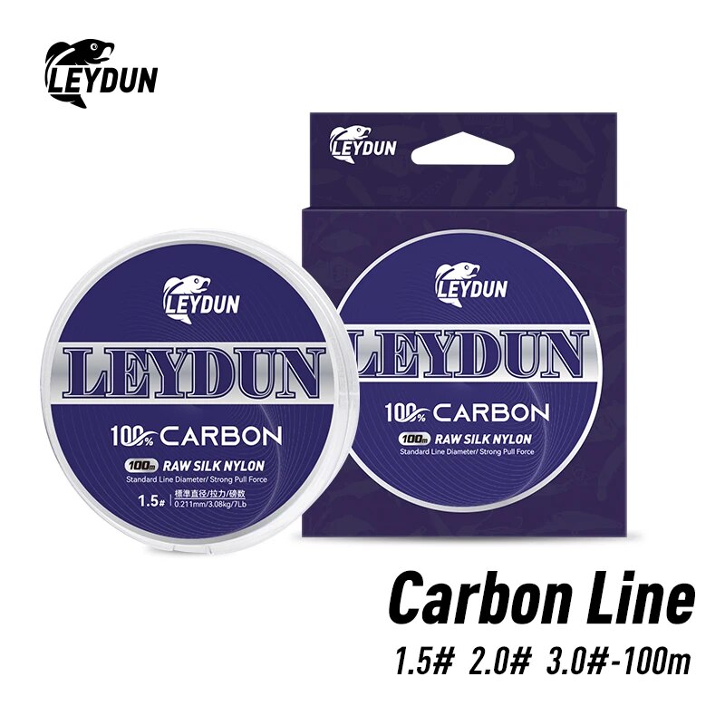 LEYDUN 100% Carbon Fishing Lin – обзор и цена Copolymer Line