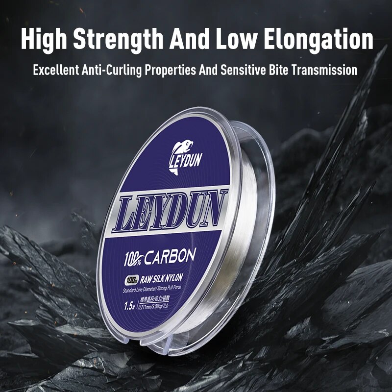 LEYDUN 100% Carbon Fishing Lin – обзор и цена Copolymer Line